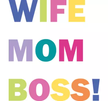 Fru, mamma, chef! Mors dag t-shirt - Tenstickers