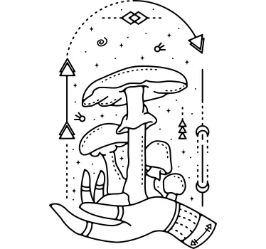 Modern hand med svamp t-shirt - Tenstickers