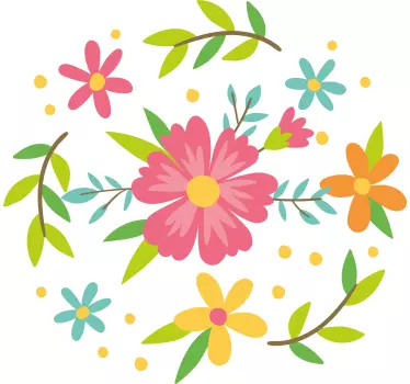 Vårblommig ram- mor- och dotterskjorta - Tenstickers