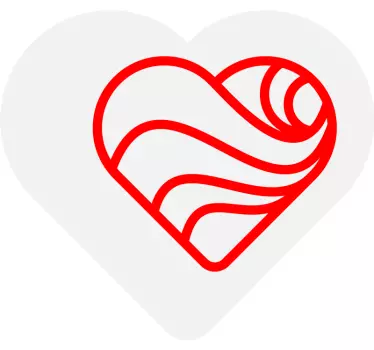 Hjärta mönster omfamning par t-shirt - Tenstickers