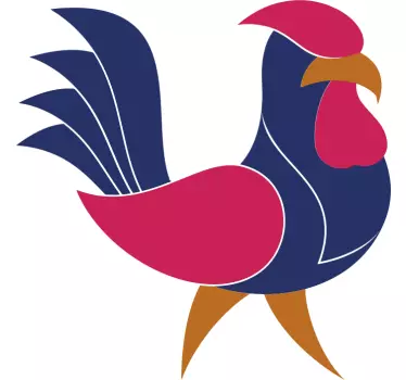 Barn t-shirt färgglad tupp livlig - Tenstickers