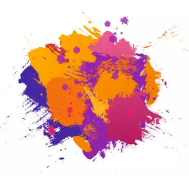 Färgglad regnbåge holi paint explosion barn skjorta - Tenstickers