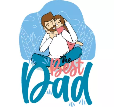 Fantastiska kramande pappa och son matchande skjortor - Tenstickers