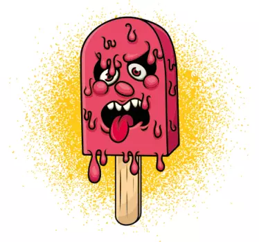 Monster glassbehandling barn t-shirt - Tenstickers