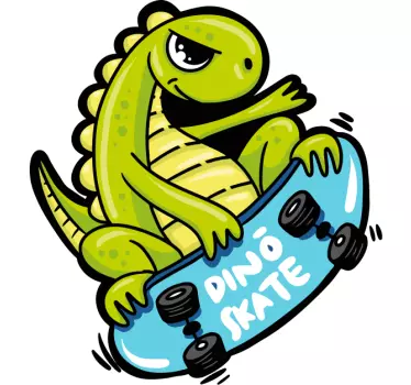 Baby dino skate barn t-shirt - Tenstickers