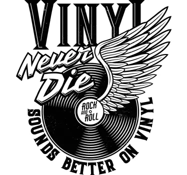 Vinyl låter bättre t-shirt - Tenstickers