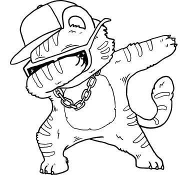 Cool cat vibe barn t-shirt - Tenstickers