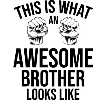 Fantastisk bror rolig citat t-shirt - Tenstickers