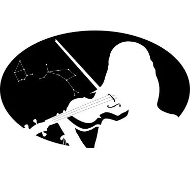 T-shirt violinist under stjärnorna - Tenstickers