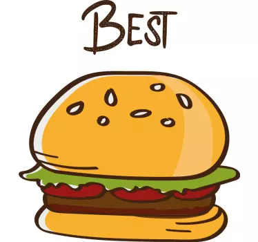 Bästa vänner pommes frites och hamburgare t-shirt - Tenstickers