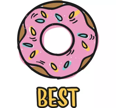 Bästa vänner munk och kaffe t-shirt - Tenstickers