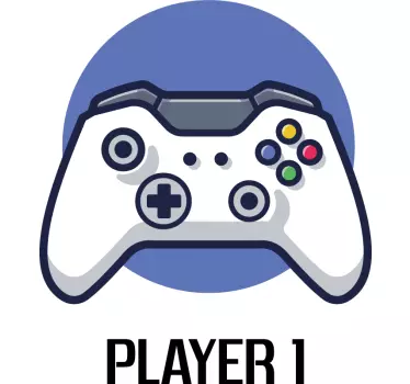 Joystick med matchande skjortor med spelare nummer far och son - Tenstickers