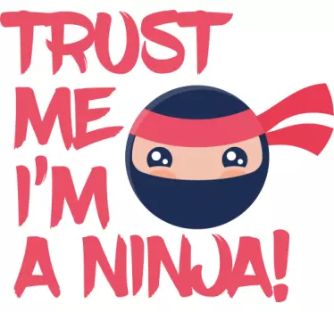 Ninja lita på mig barn t-shirt - Tenstickers