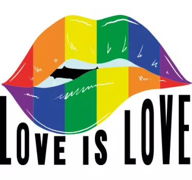 Pride day läppar koncept t-shirt - Tenstickers