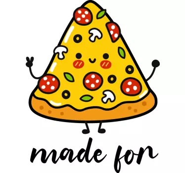 Pizza och läsk tillsammans par t-shirt - Tenstickers