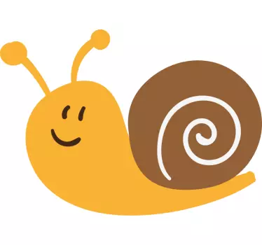 Tecknad snigel barn skjorta - Tenstickers