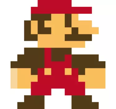 8 bitars mario barnskjorta - Tenstickers