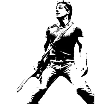 Bruce springsteen svart och vit t-shirt - Tenstickers