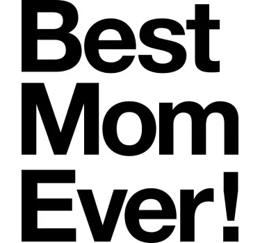 Bästa mors dag t-shirt - Tenstickers