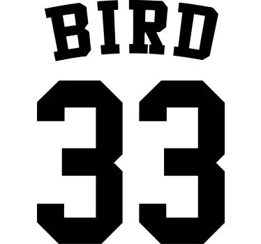 Larry bird 33 t-shirt - Tenstickers
