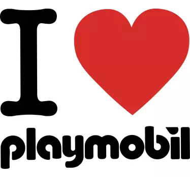 Barn t-shirt kärlek till playmobil kläder - Tenstickers