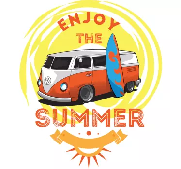 Njut av sommarvibbar t-shirt - Tenstickers