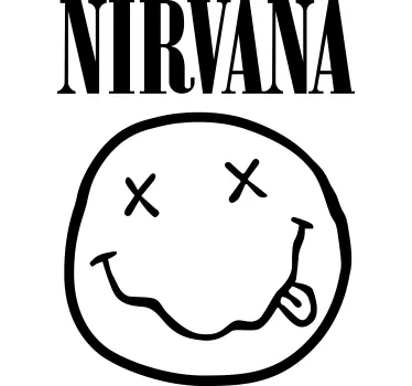 T-shirt med nirvana-logga - Tenstickers