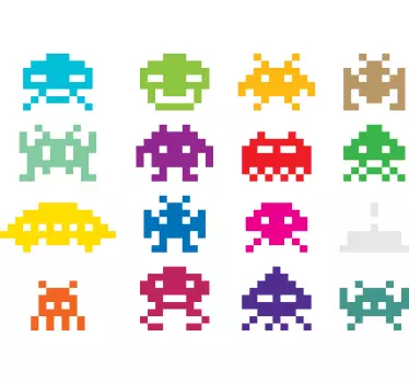 Space invaders t-shirt - Tenstickers