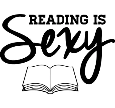 Reading är sexigt t-shirt - Tenstickers