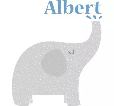 Elefantbebis med namn bebis t-shirt - Tenstickers