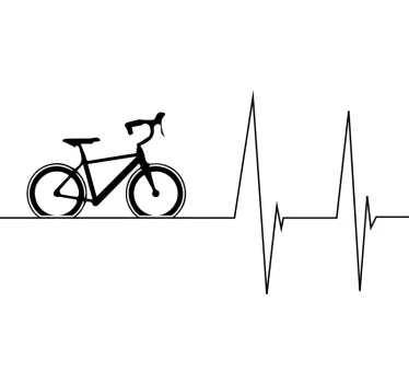 Hjärta t-shirt med cykel - Tenstickers