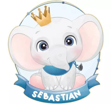 Bebis t-shirt söt elefant design - Tenstickers