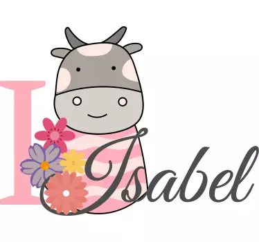 Bebis t-shirt jag älskar isabel - Tenstickers