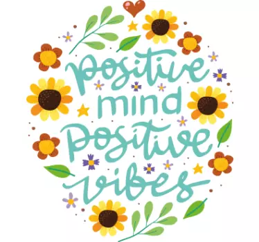Positive mind vibes t-shirt - Tenstickers