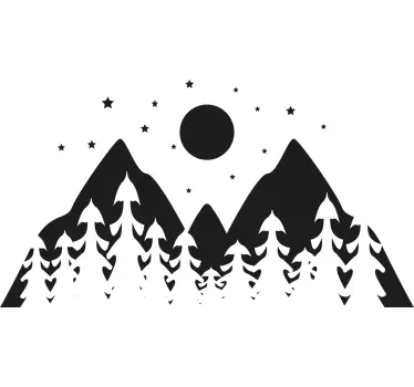 Barn t-shirt med fjällutsikt - Tenstickers