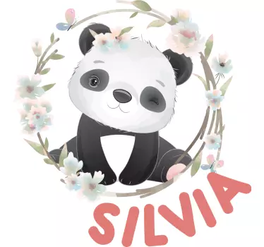 Bebis t-shirt söt pandaoutfit - Tenstickers