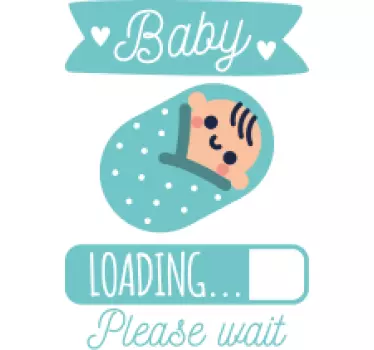 Baby laddningsstatus bebis t-shirt - Tenstickers