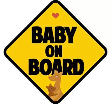Design ombord bebis t-shirt - Tenstickers
