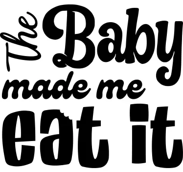 Bebis t-shirt med roliga budskap - Tenstickers