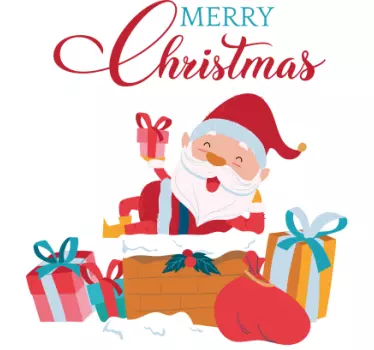 Glad med jultomten t-shirts - Tenstickers