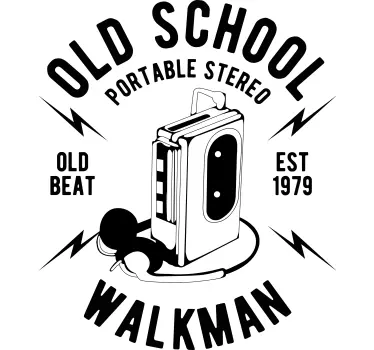 T-shirt old school musik retro - Tenstickers