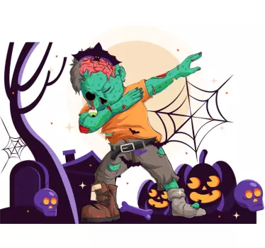 T shirt halloween zombie dans temat - Tenstickers