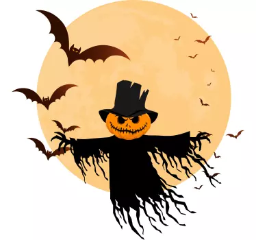 T shirt halloween skrämmande skördefarare display - Tenstickers