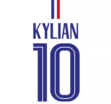 Kylian jersey number t-shirt - Tenstickers