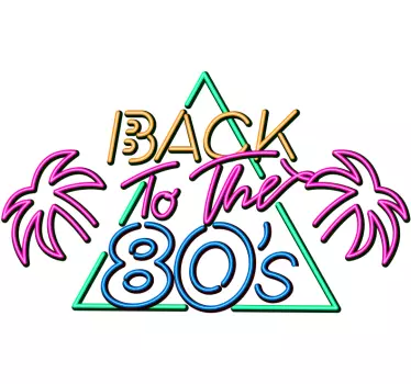 Tillbaka till 80-talet logotyp t-shirt - Tenstickers