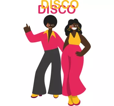 Dansande 80-tals disco man t-shirt - Tenstickers