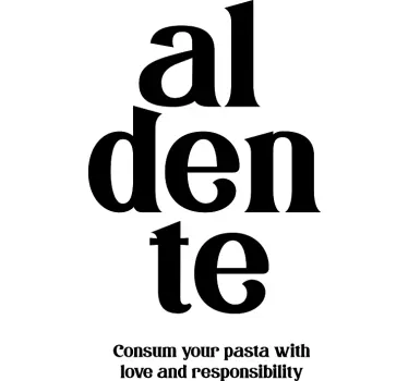 Al dente kärlekscitat t-shirt - Tenstickers