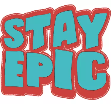 Barn t-shirt stanna episk budskap - Tenstickers