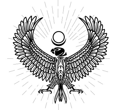 Majestätisk fågelillustration t-shirt - Tenstickers