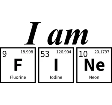 I am fine statement t-shirt - Tenstickers